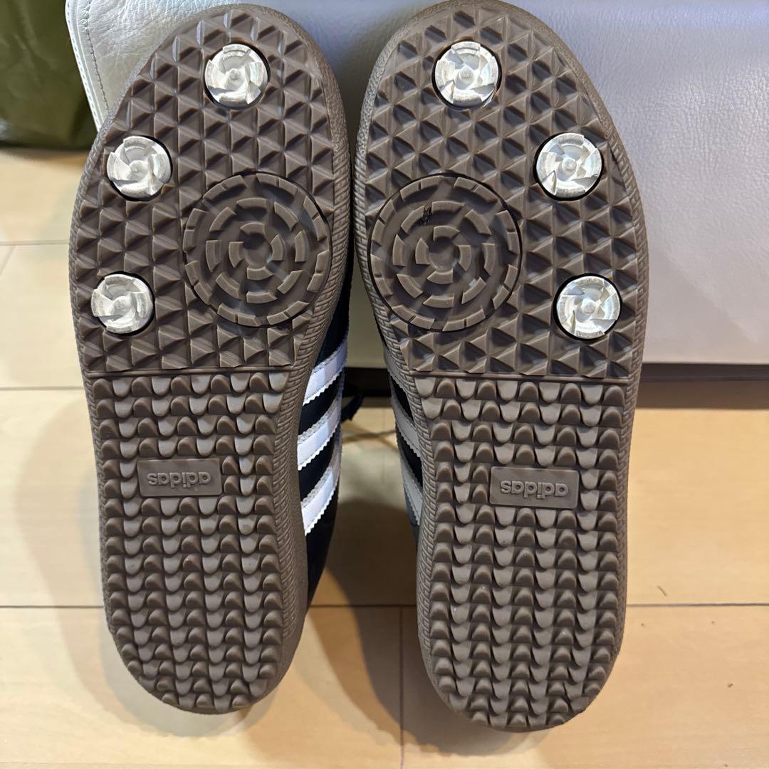 adidas Samba ブラック/ホワイト ゴルフシューズ