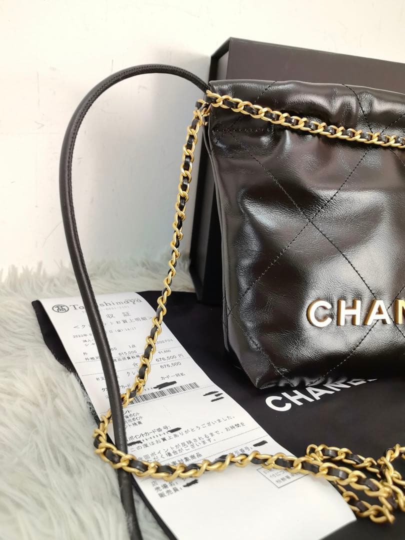 シャネル CHANEL 22ミニ チェーンショルダーバッグ