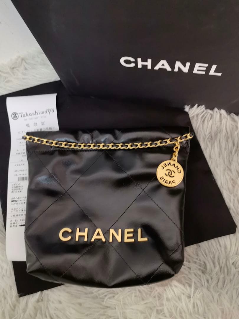 シャネル CHANEL 22ミニ チェーンショルダーバッグ