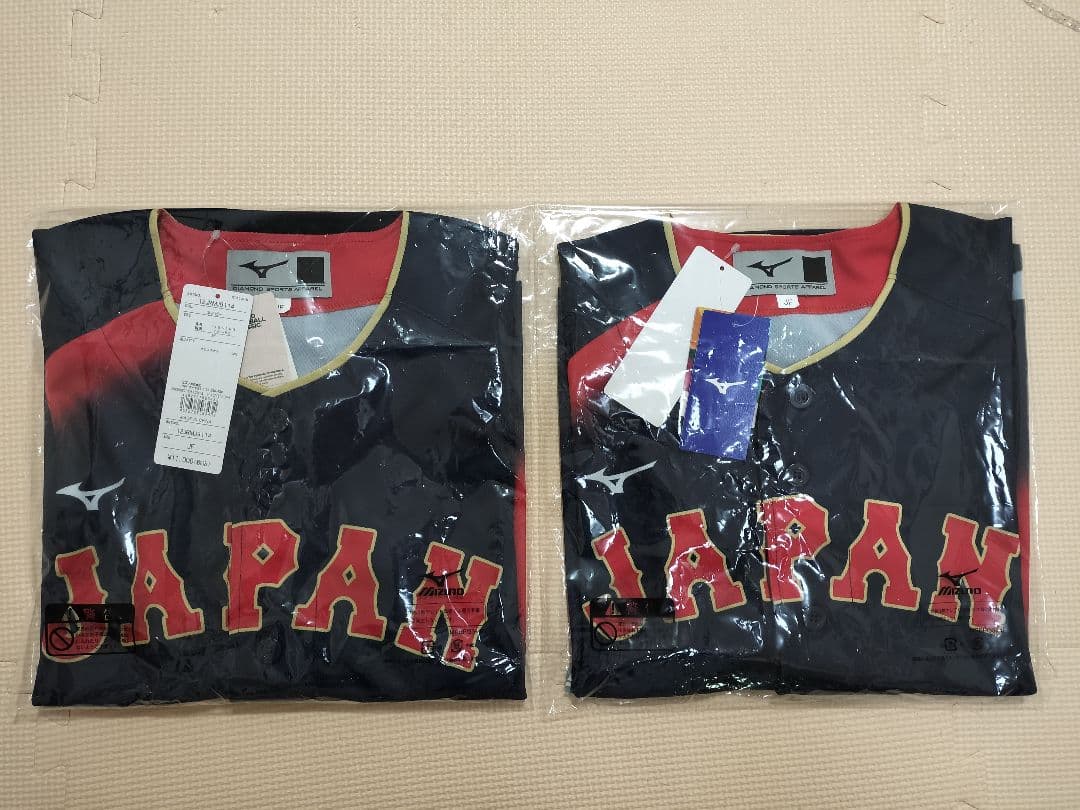 WBC ユニフォーム ２枚セット ジュニア キッズ　ミズノ