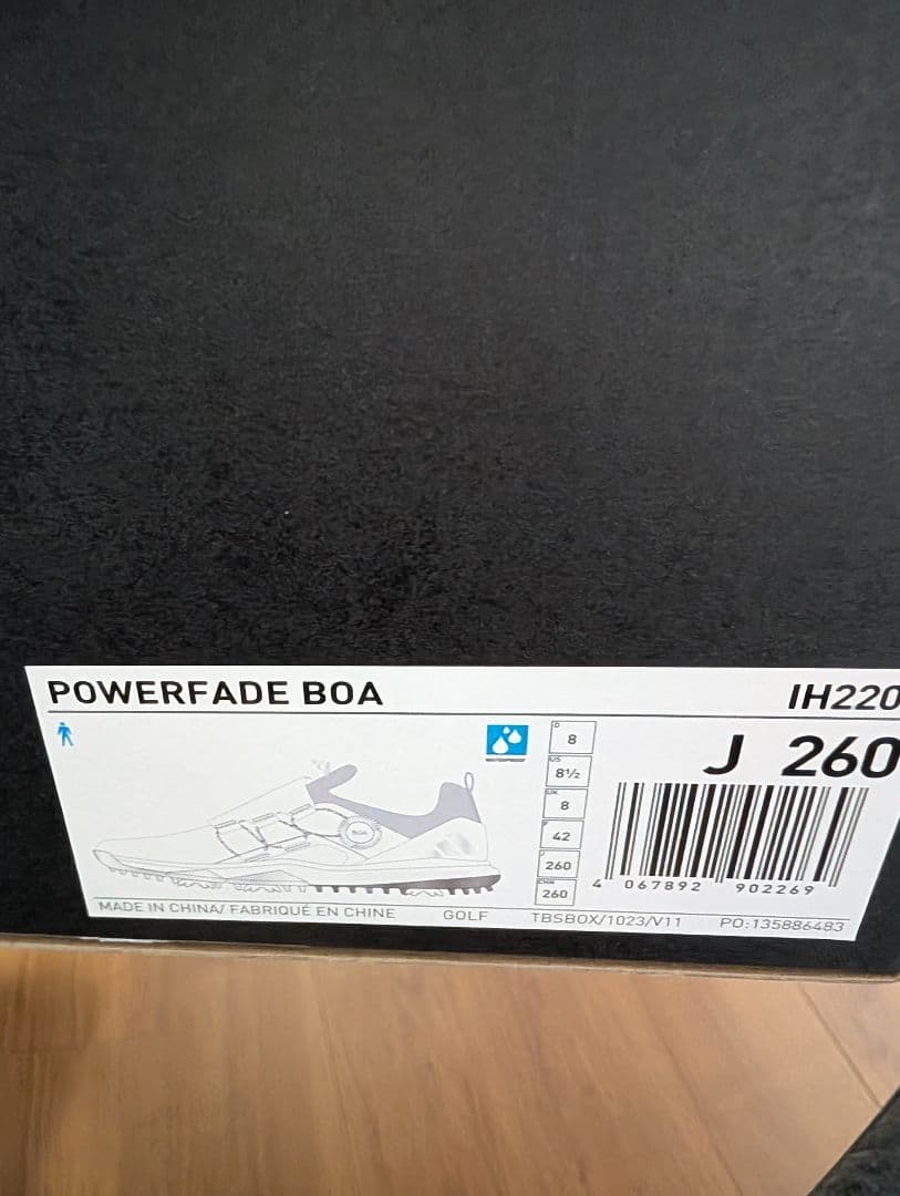 新品　adidas POWERFADE BOA ゴルフシューズ J 260