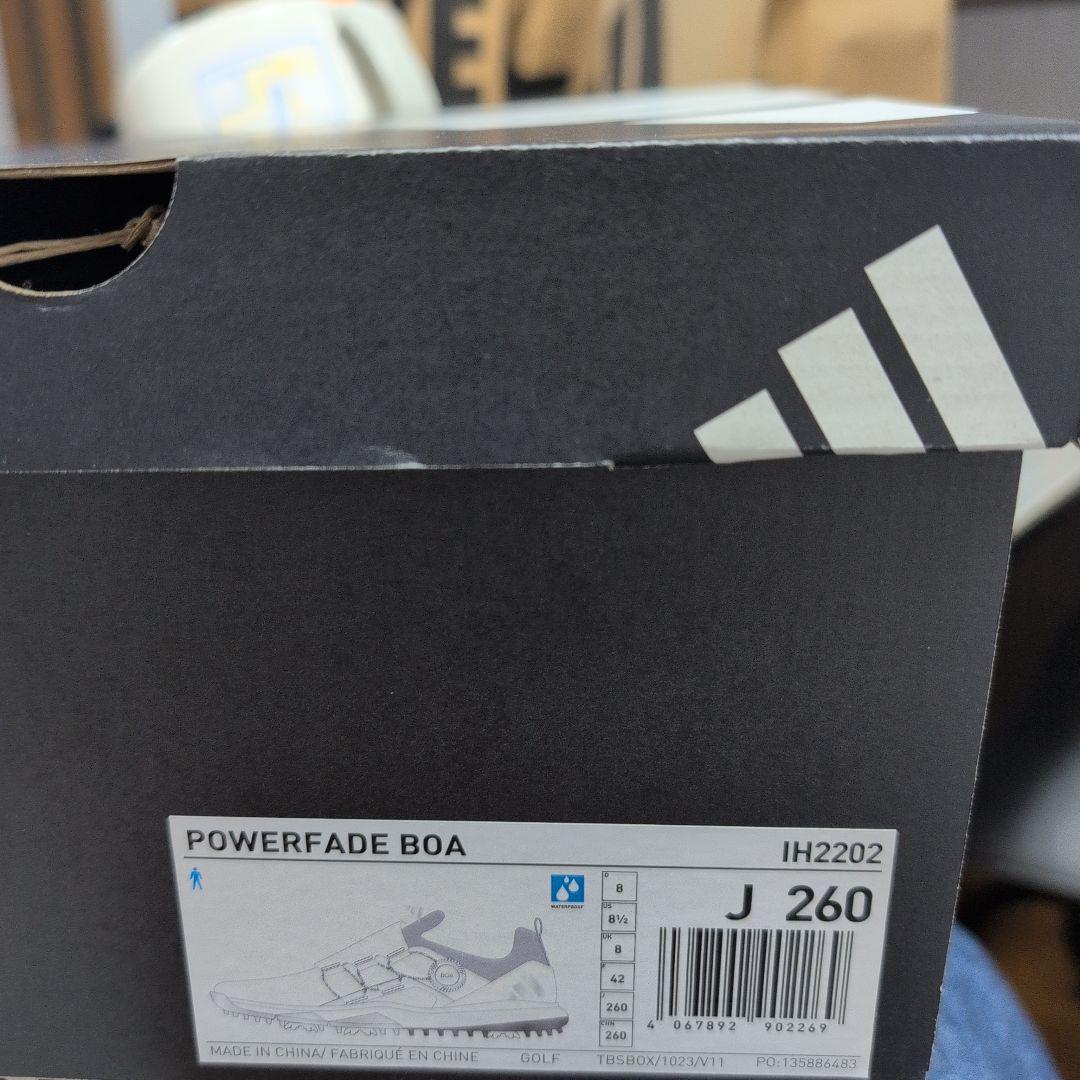 新品　adidas POWERFADE BOA ゴルフシューズ J 260