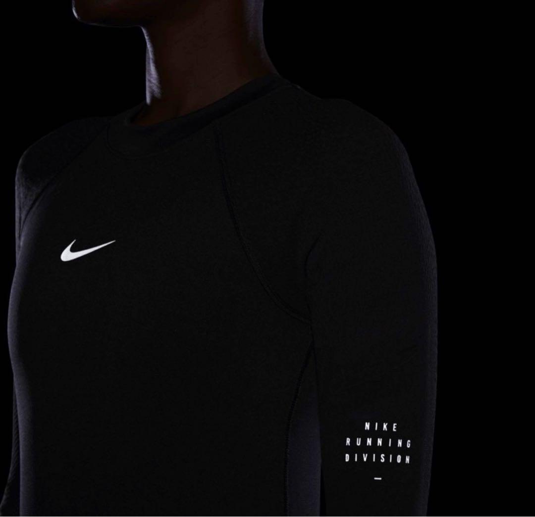 新品【Nike】長袖ランニングシャツ ブラック