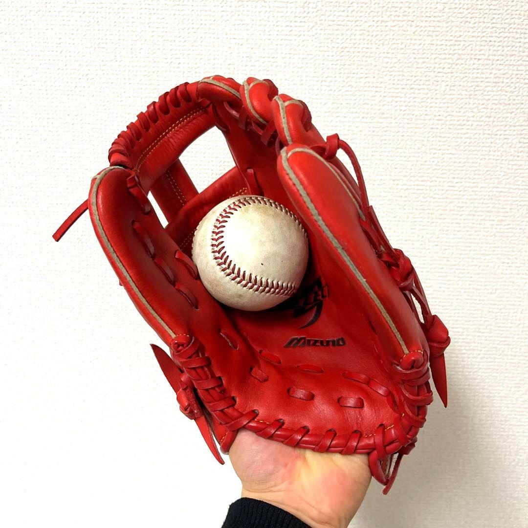 843 ミズノ 即戦力 極美品 軟式 少年内野手用グローブ