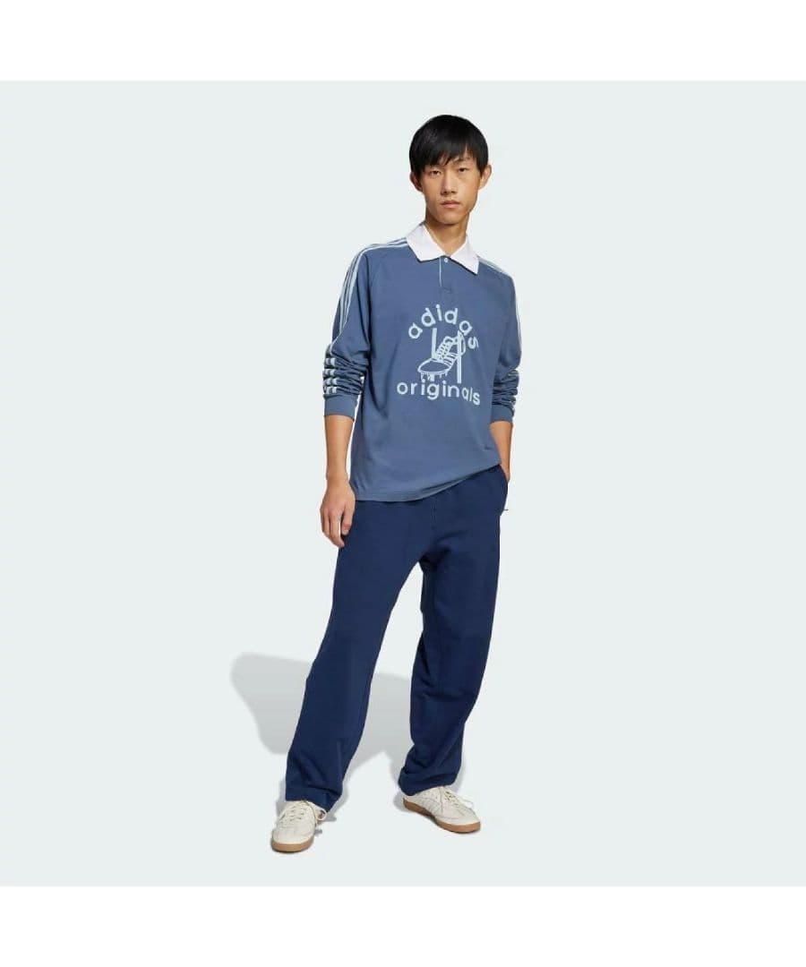 【新品・稀少サイズ5XL】アディダス ラグビーポロシャツPreloved Ink