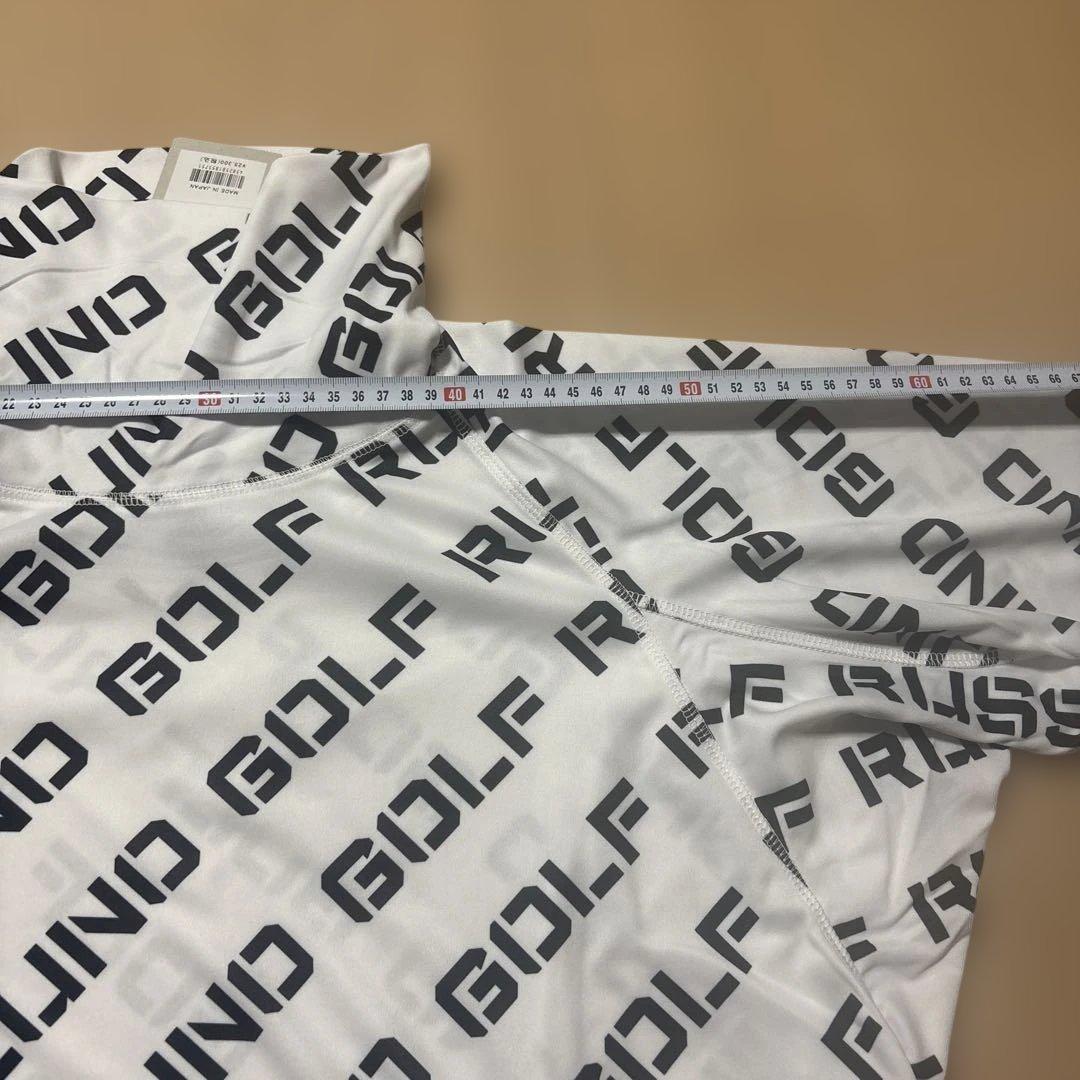 ★新品★ RUSSELUNO GOLF ハイネックシャツ ホワイト LL