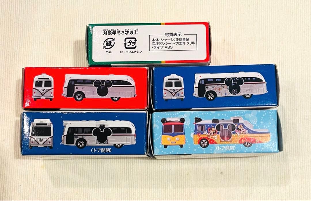 Disney TOMICA ディズニートミカ リゾートクルーザー 5台セット