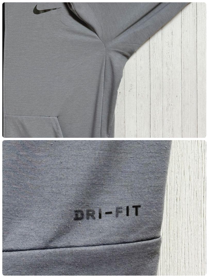 NIKE　ナイキ　パーカー ジップアップ　グレー　ビッグシルエット　XL