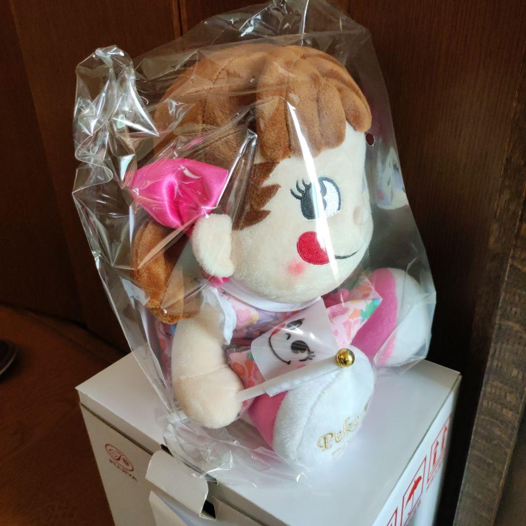 ぺコちゃん ぬいぐるみ ピンク 未開封