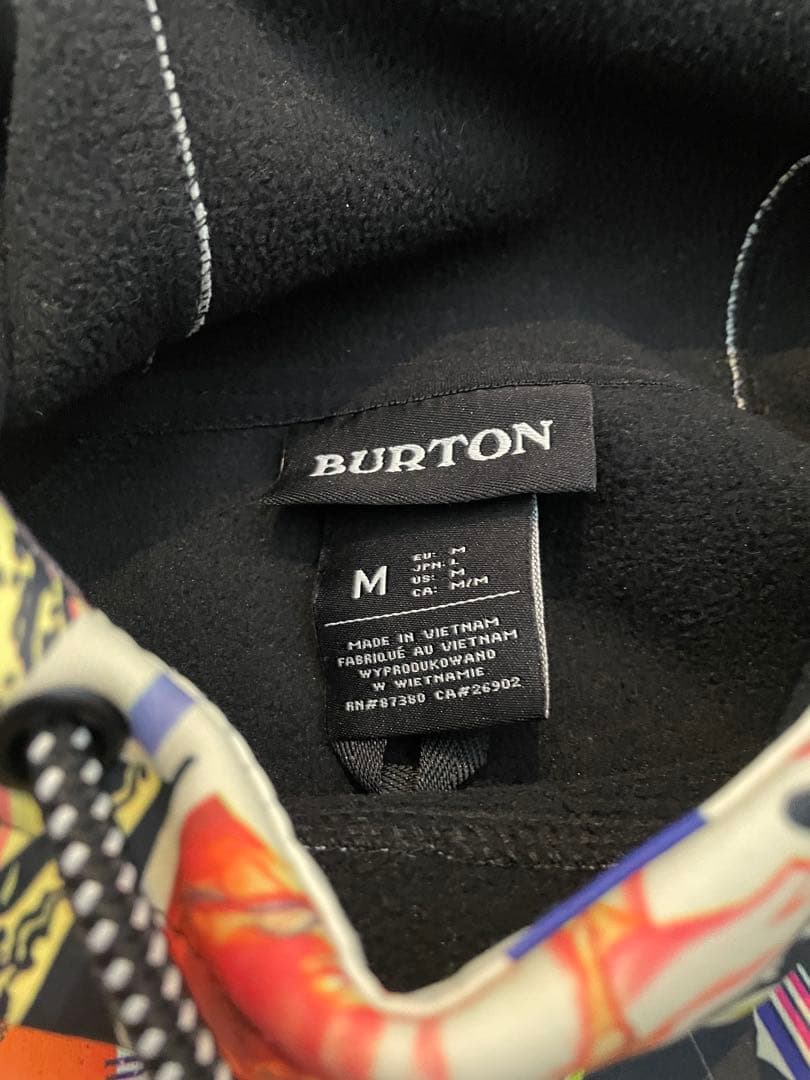 ⭐️ 極美品⭐️ BURTON バートン 総柄 スノーボード パーカー フーディ