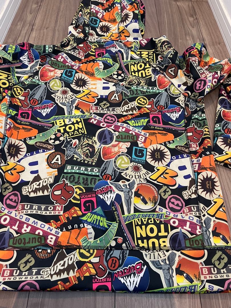⭐️ 極美品⭐️ BURTON バートン 総柄 スノーボード パーカー フーディ