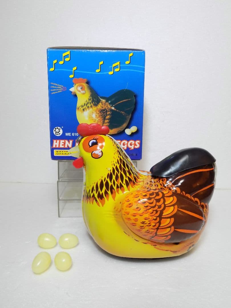 QSH 　ブリキ 電動 　【HEN LAYING EGGS 】　動作品