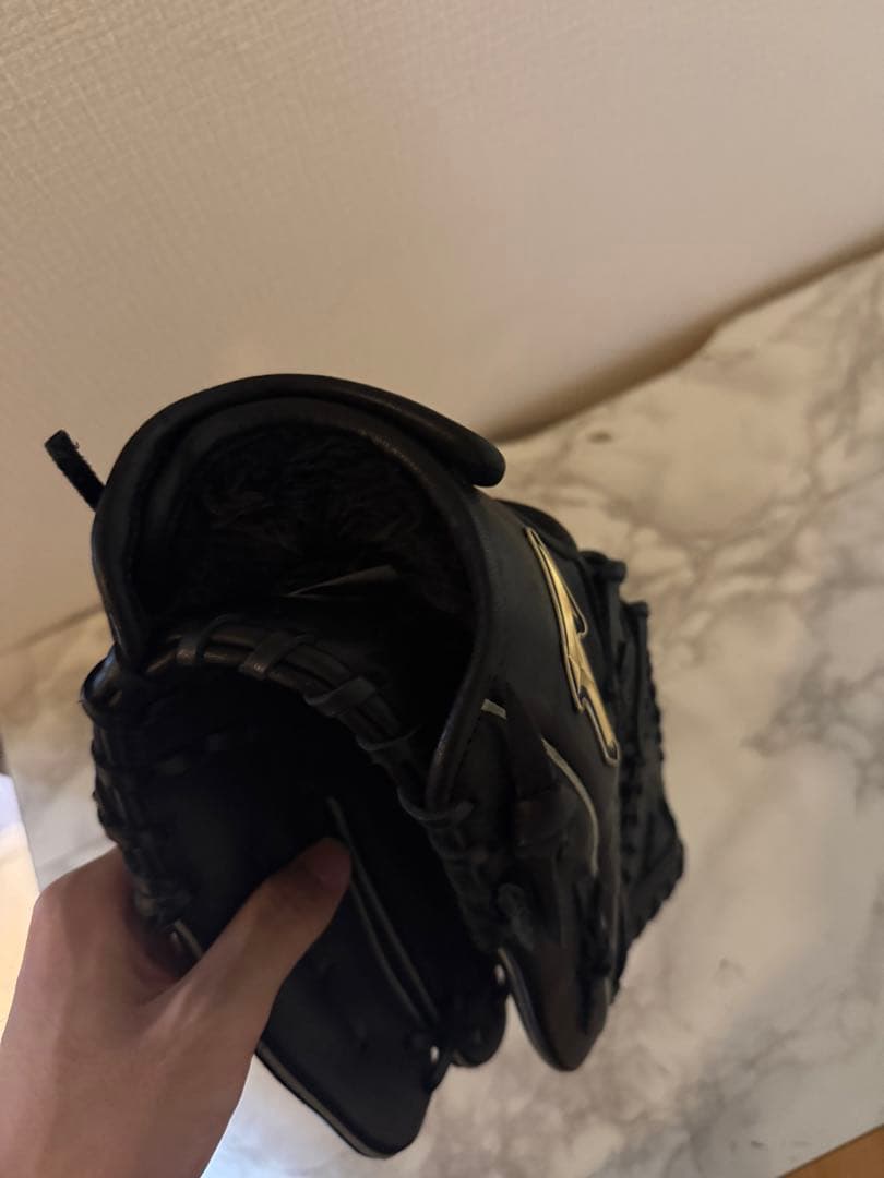 Mizuno ブラックレザー 野球用グローブ