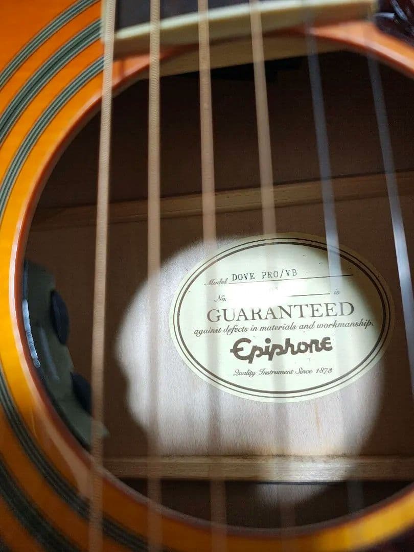 Epiphone DOVE PRO VSエレアコ/美品ソフトケース