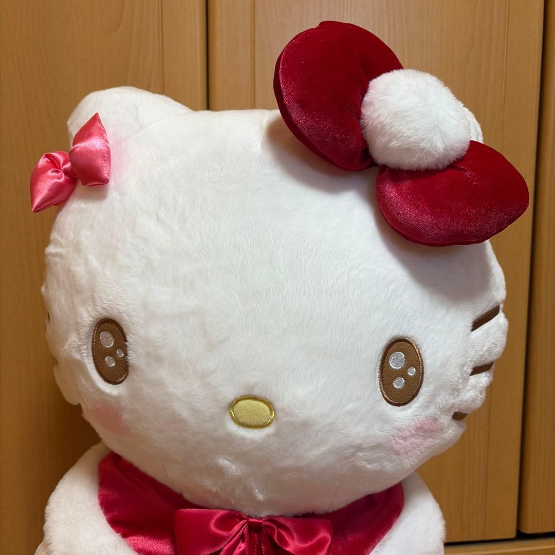 ハローキティ サンタ風ぬいぐるみ 約50cm