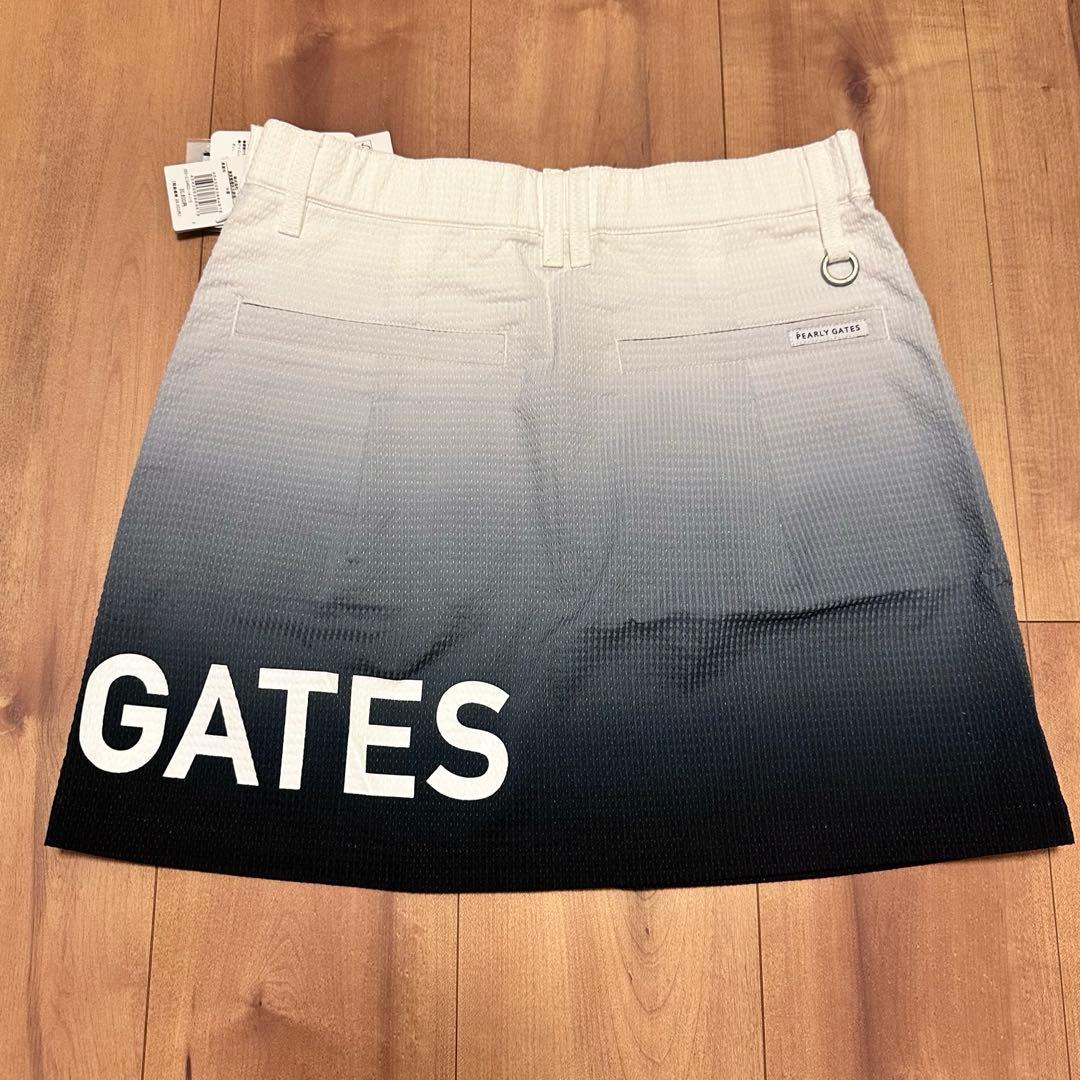 グラデーション　セットアップ　半袖　スカート　シアサッカー　春夏　新品　ゴルフ