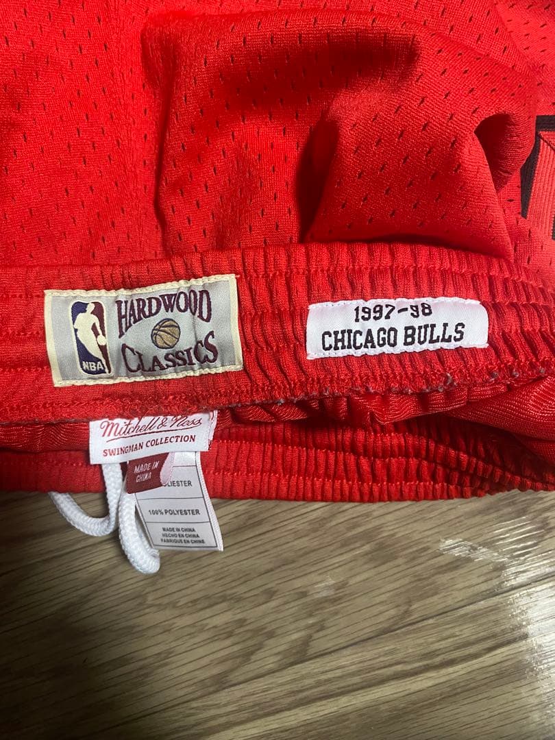 MITCHELL & NESS シカゴブルズ　バスケットパンツ　Lサイズ