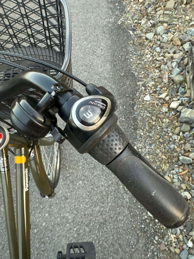 電動アシスト自転車 チャイルドシート付き オリーブグリーン