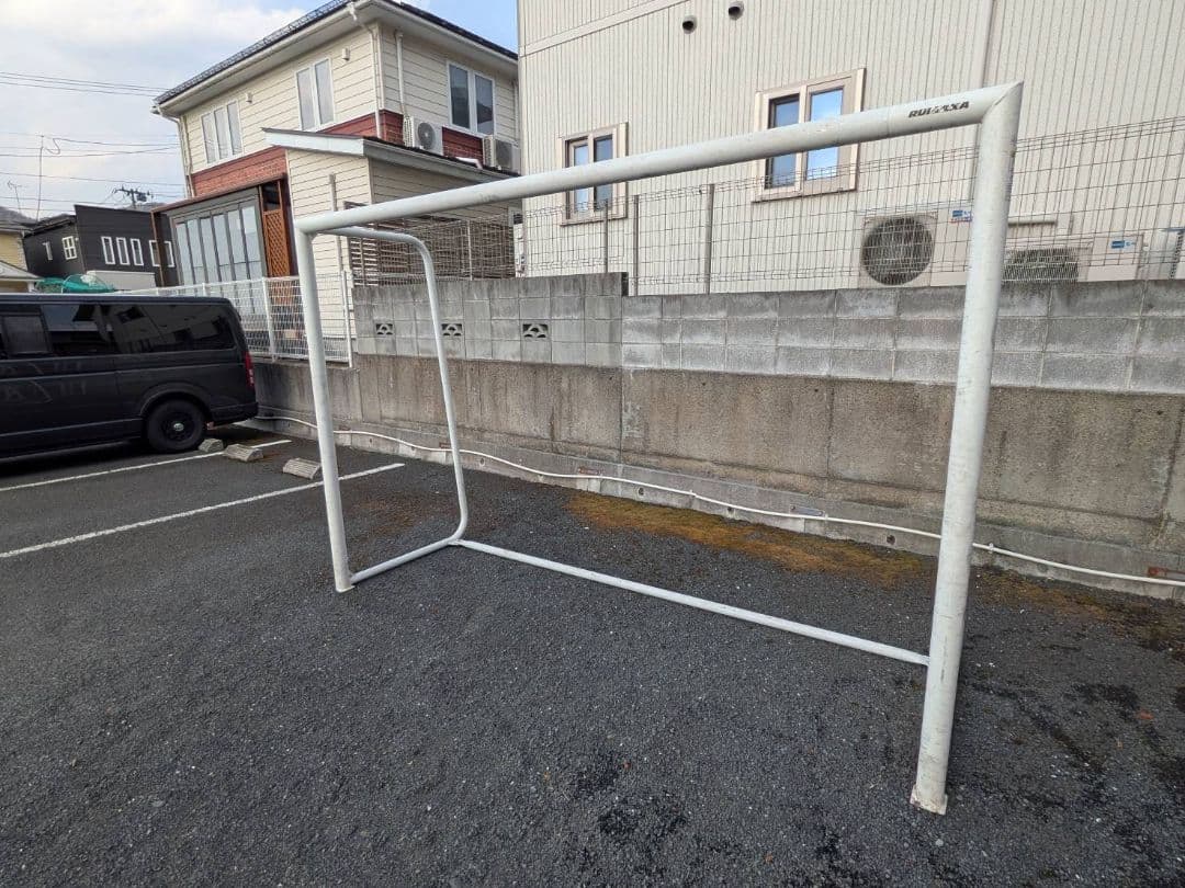 フットサル　サッカー　ゴール アルミ製　1組（2台） ホワイト　引き取り限定