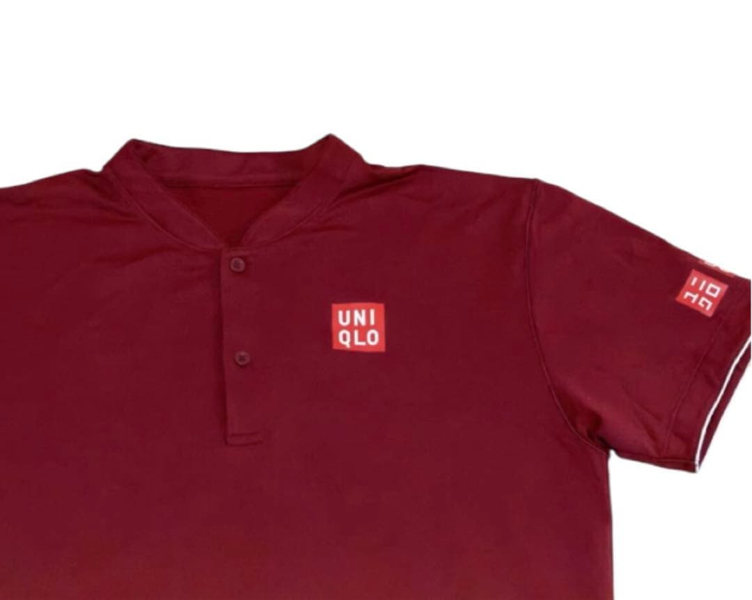 希少 UNIQLO フェデラー着用モデル ユニクロ テニス ゲームシャツ　L