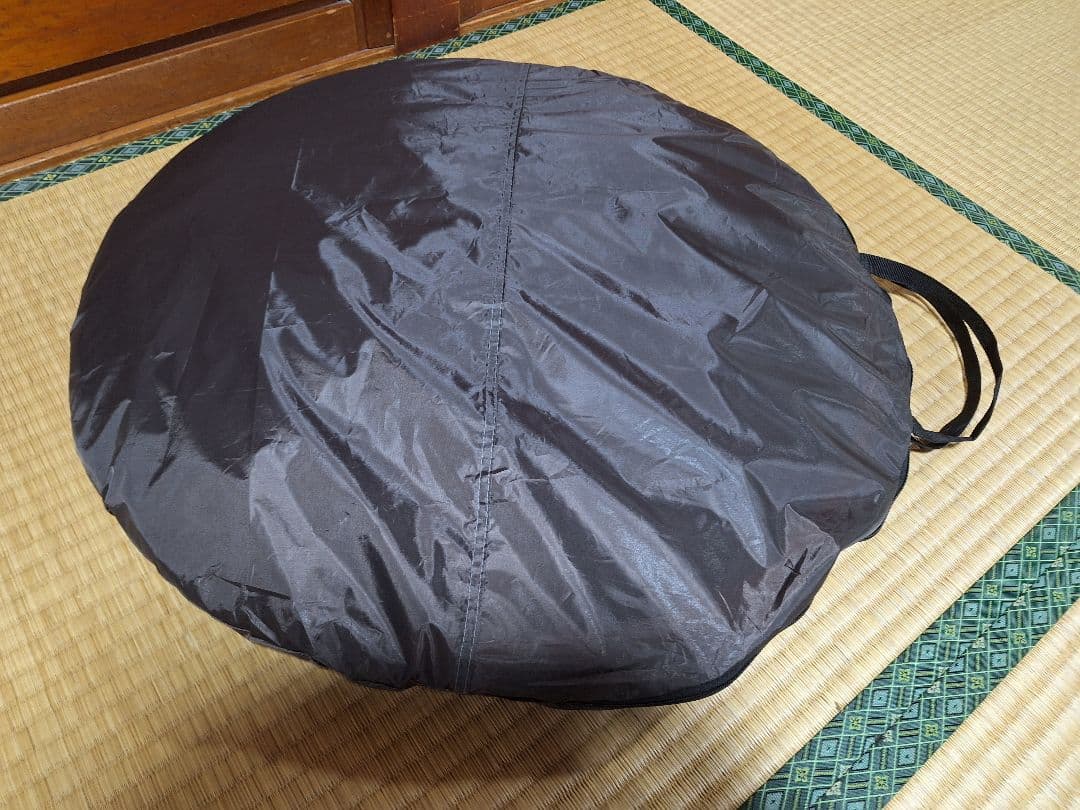 【新品未使用】小型キャンプテント ホワイト/ブラウン