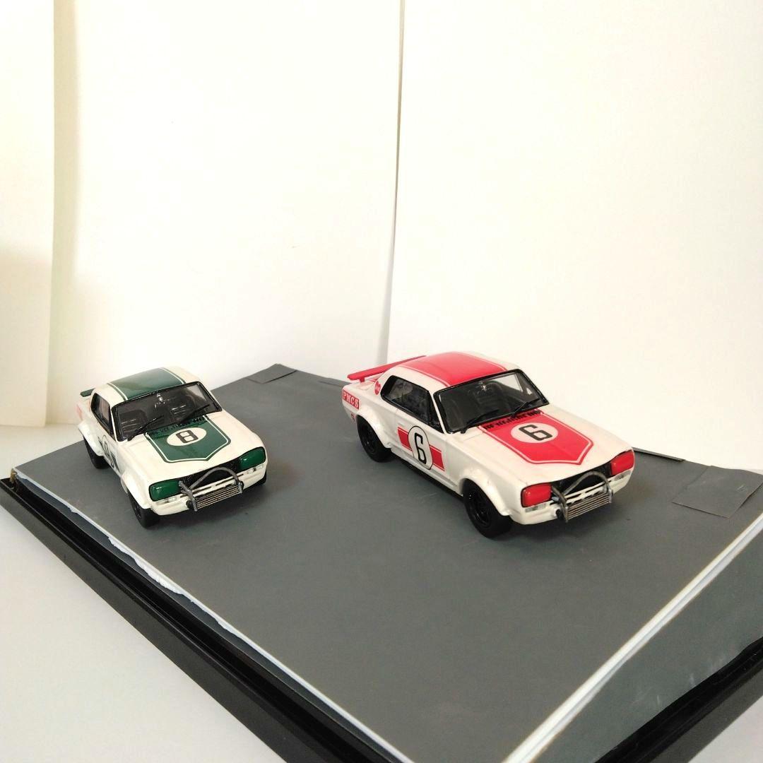 京商Skyline 2000GT-R Racing 1/43ミニカー2台セット