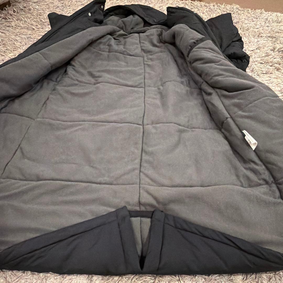 美品　アンダーアーマー中綿比翼モッズコート　ブラック　XXL