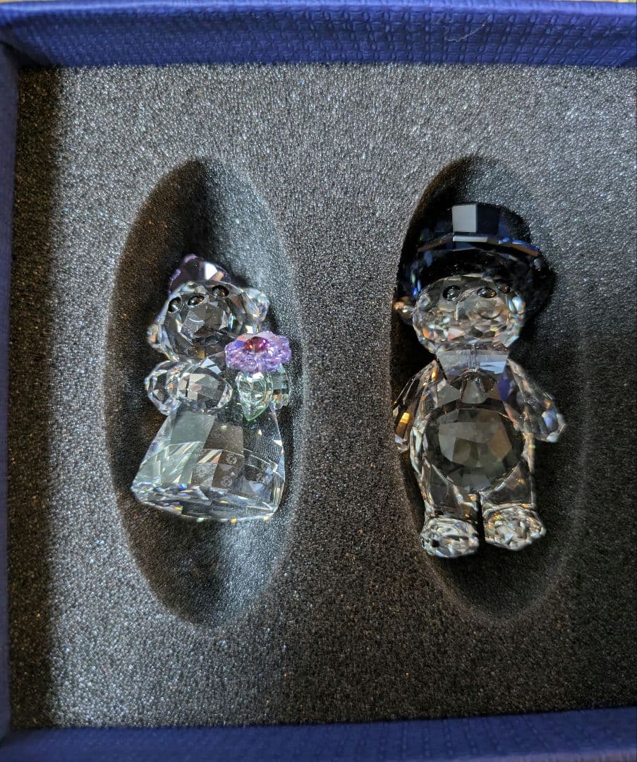 置物 Swarovski Kris Bears You and I