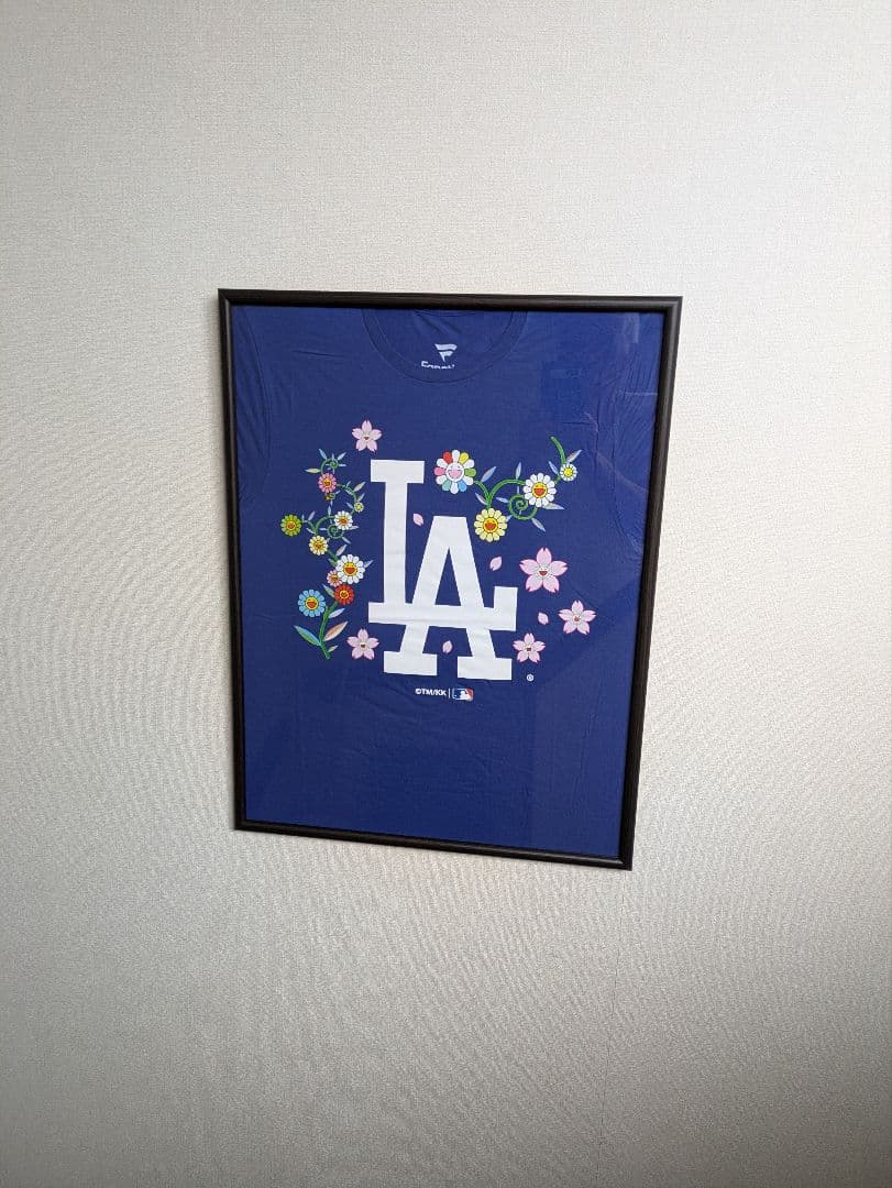 【限定品】ドジャース×村上隆、特別コラボ、Tシャツ、Sサイズ、ブルー、新品額付
