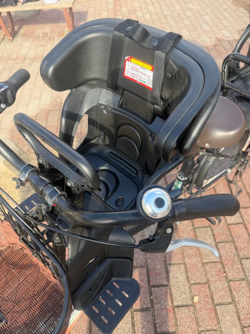 【美品✨】子供乗せ自転車 前後シート付 6段変速 使用2ヶ月 すぐ乗れます