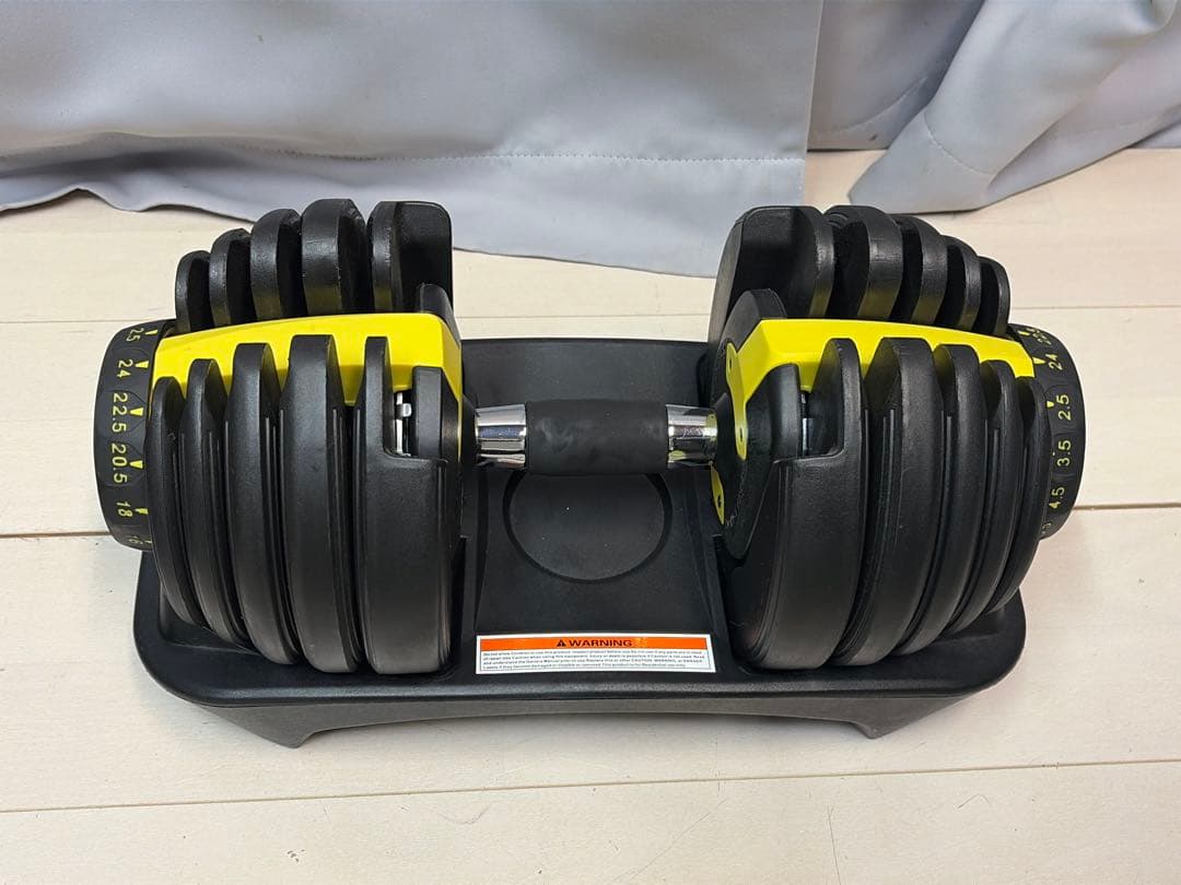 可変式ダンベル 24kg×2セット アジャスタブルダンベル 筋トレ トレーニング