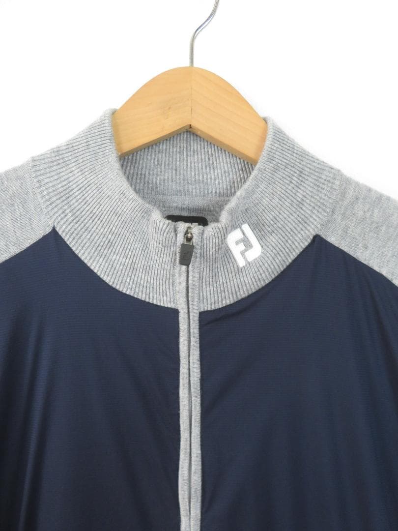 フットジョイ 薄手 フルジップハイブリッドセーター ニット XL メンズ ゴルフ