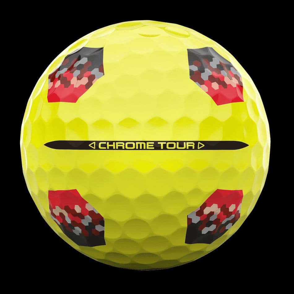 キャロウェイ CHROME TOUR TRUTRACK　黄色　サッカーボール