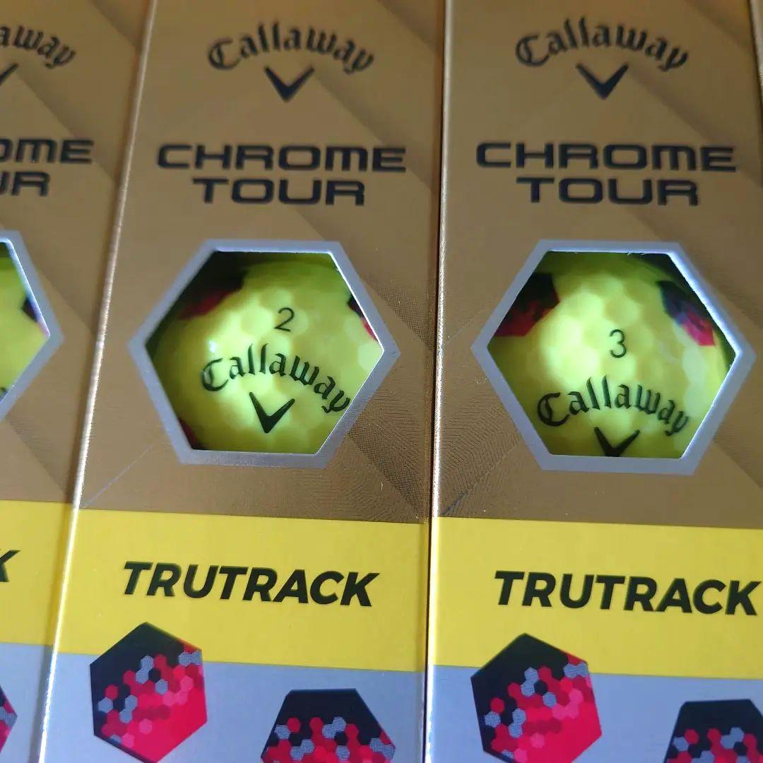 キャロウェイ CHROME TOUR TRUTRACK　黄色　サッカーボール