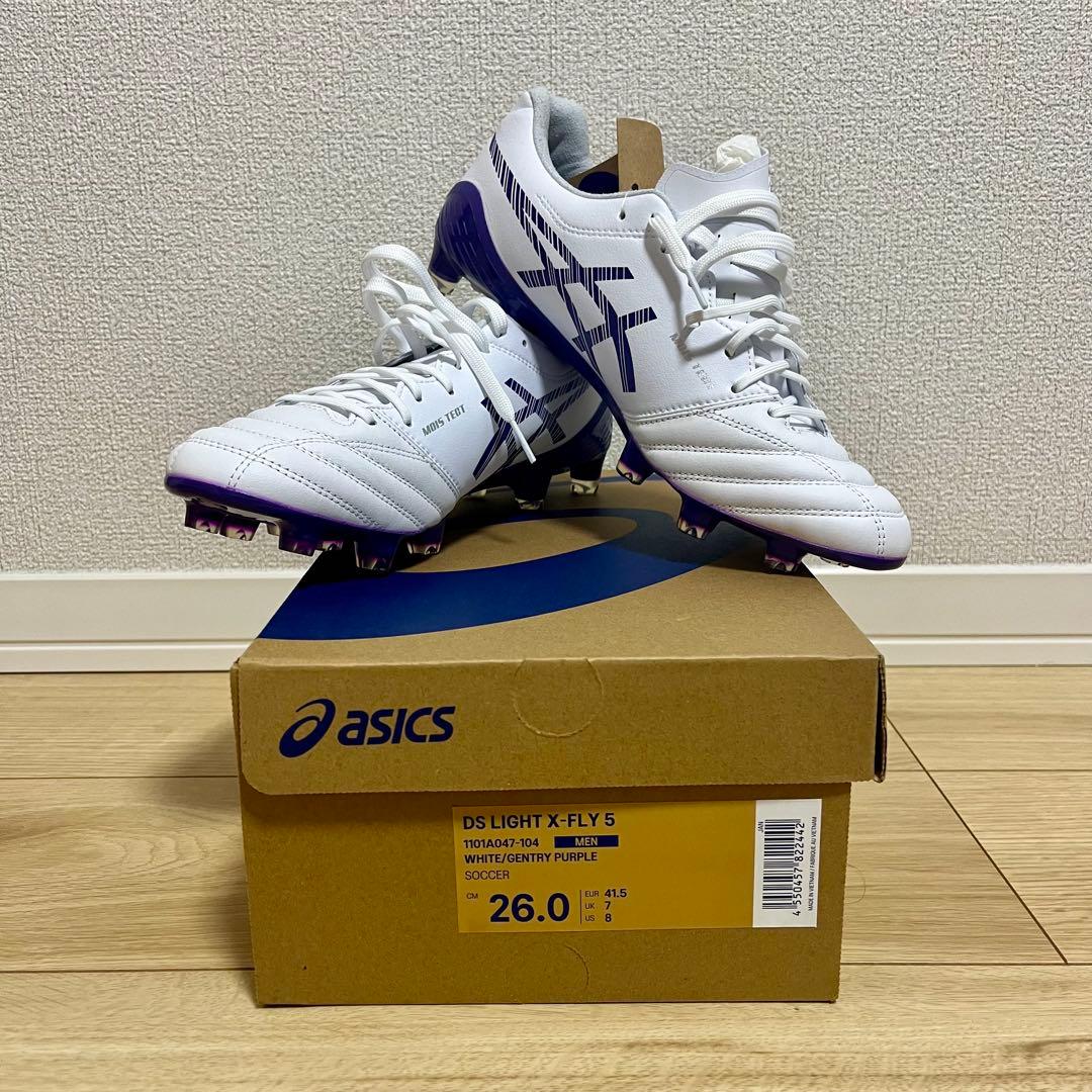 新品 アシックス サッカースパイク DS LIGHT X-FLY 5 26cm
