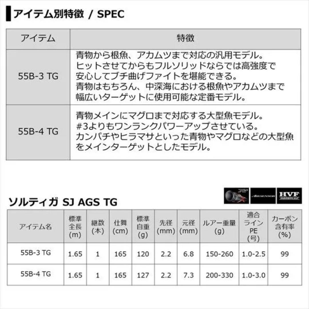 ソルティガ　sj agc tg SALTIGA SJ AGC TG 55b-4