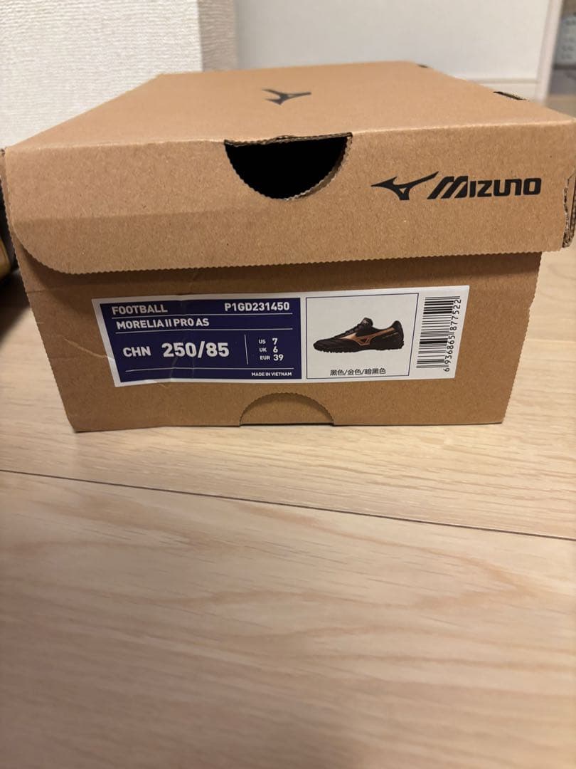 【新品未使用】Mizuno Morelia Pro Ⅱ TF 25.0cm