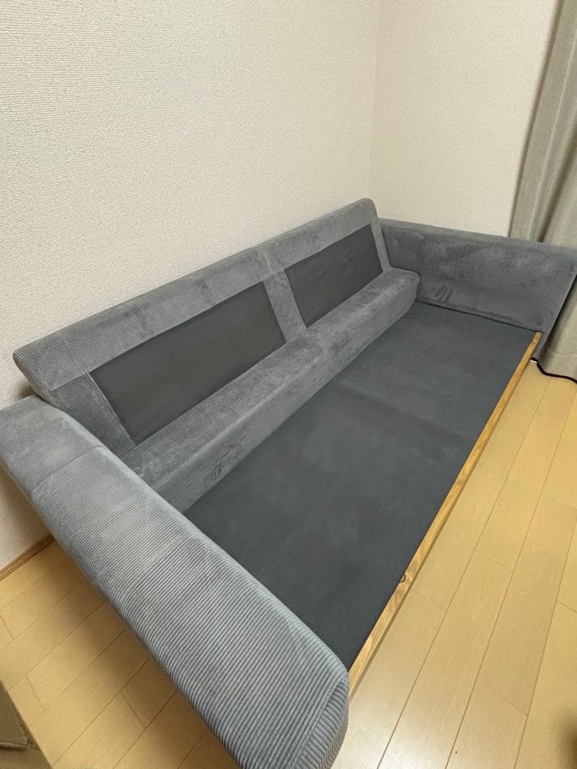 【値下げ】（送料込み）2.5人掛けワイドソファ アウロス　グレー　ニトリ