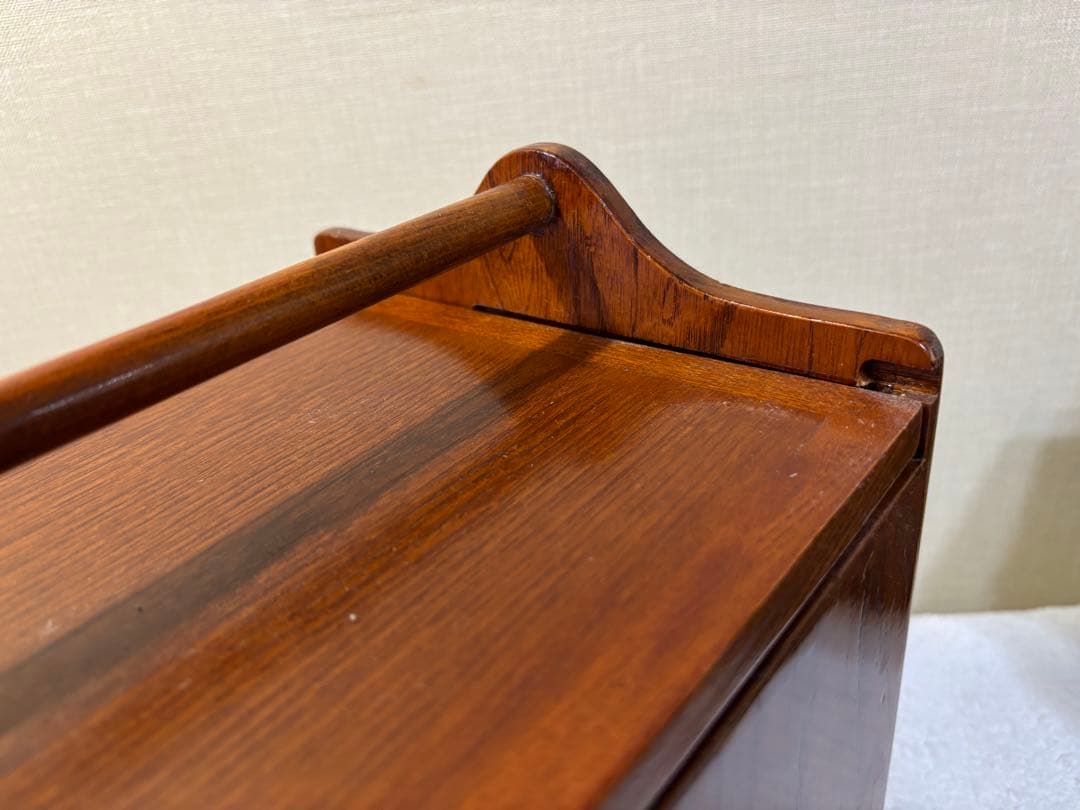 昭和レトロ 木製 裁縫箱 引き出し付き 持ち手付き 和家具 古道具