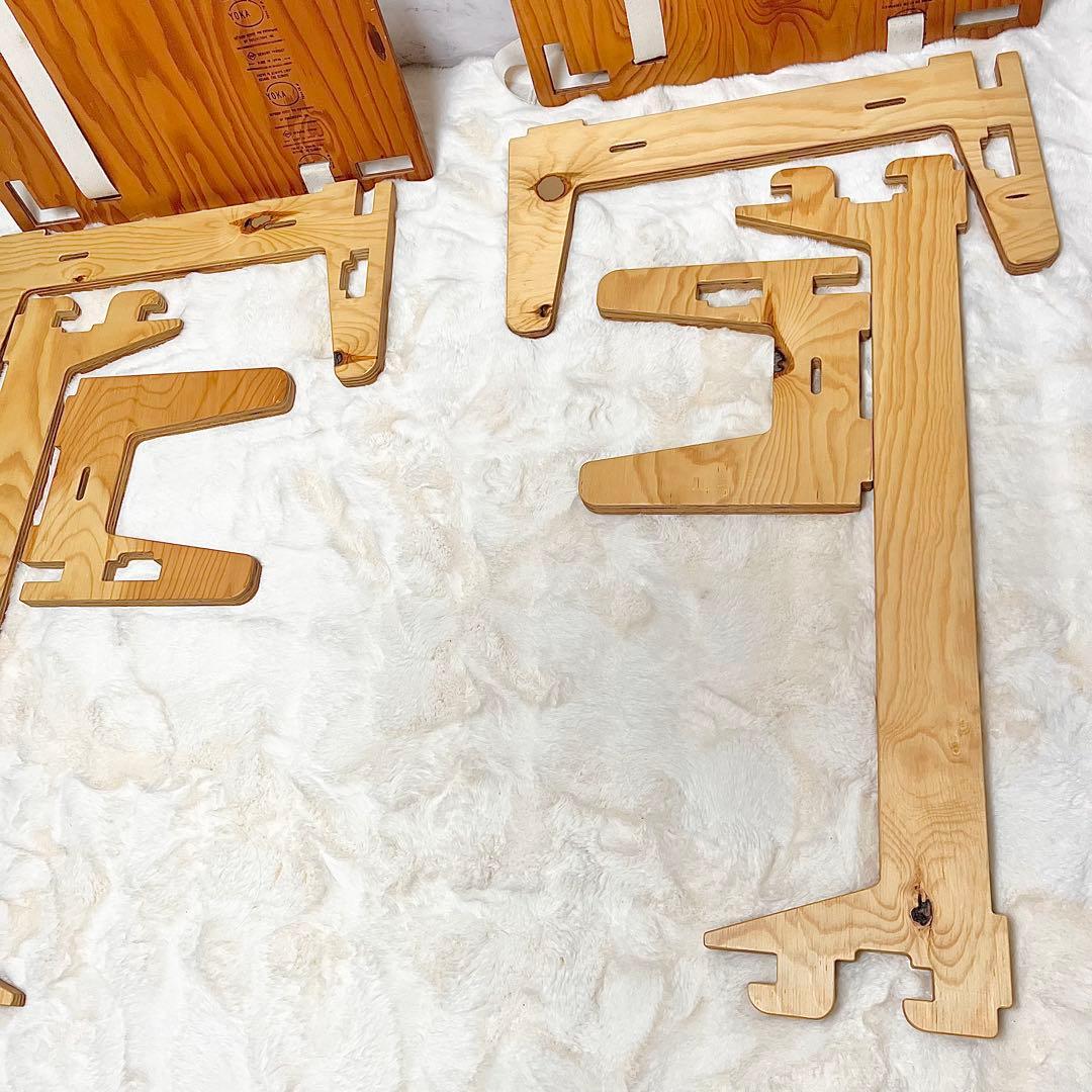 【良品】YOKA L-TABLE 木製ローテーブル 折りたたみ 日本製