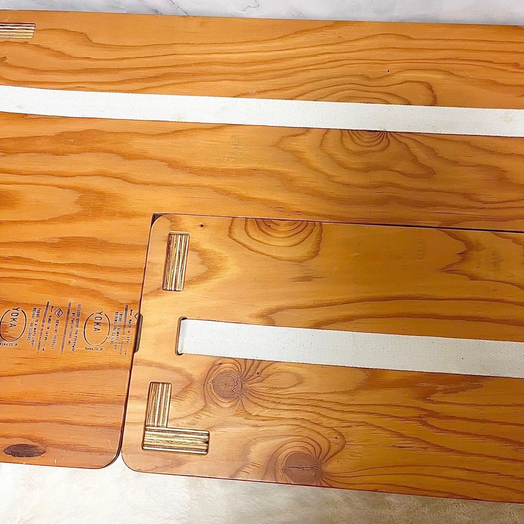 【良品】YOKA L-TABLE 木製ローテーブル 折りたたみ 日本製