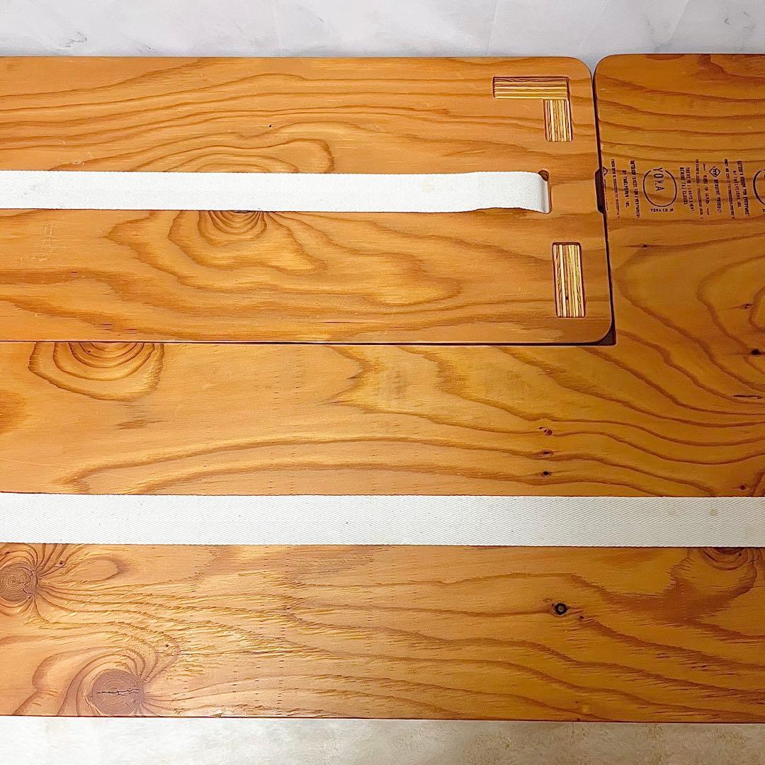 【良品】YOKA L-TABLE 木製ローテーブル 折りたたみ 日本製