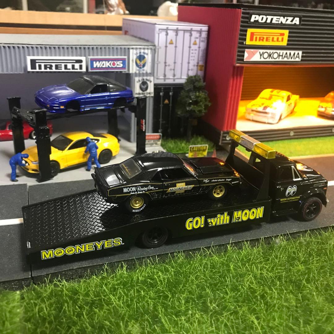 M2 シボレー C60 ムーンアイズトレーラーブラックとカマロRSブラックセット