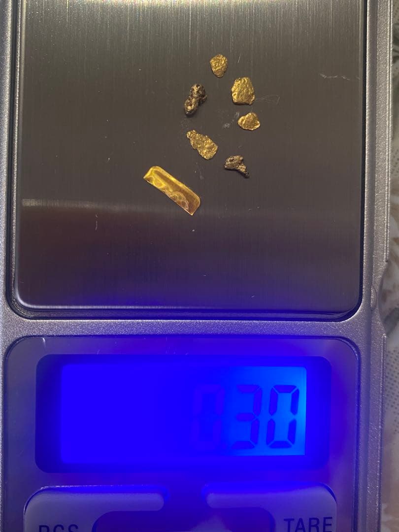 国産砂金 乙 中粒 天然金 自然金 GOLD