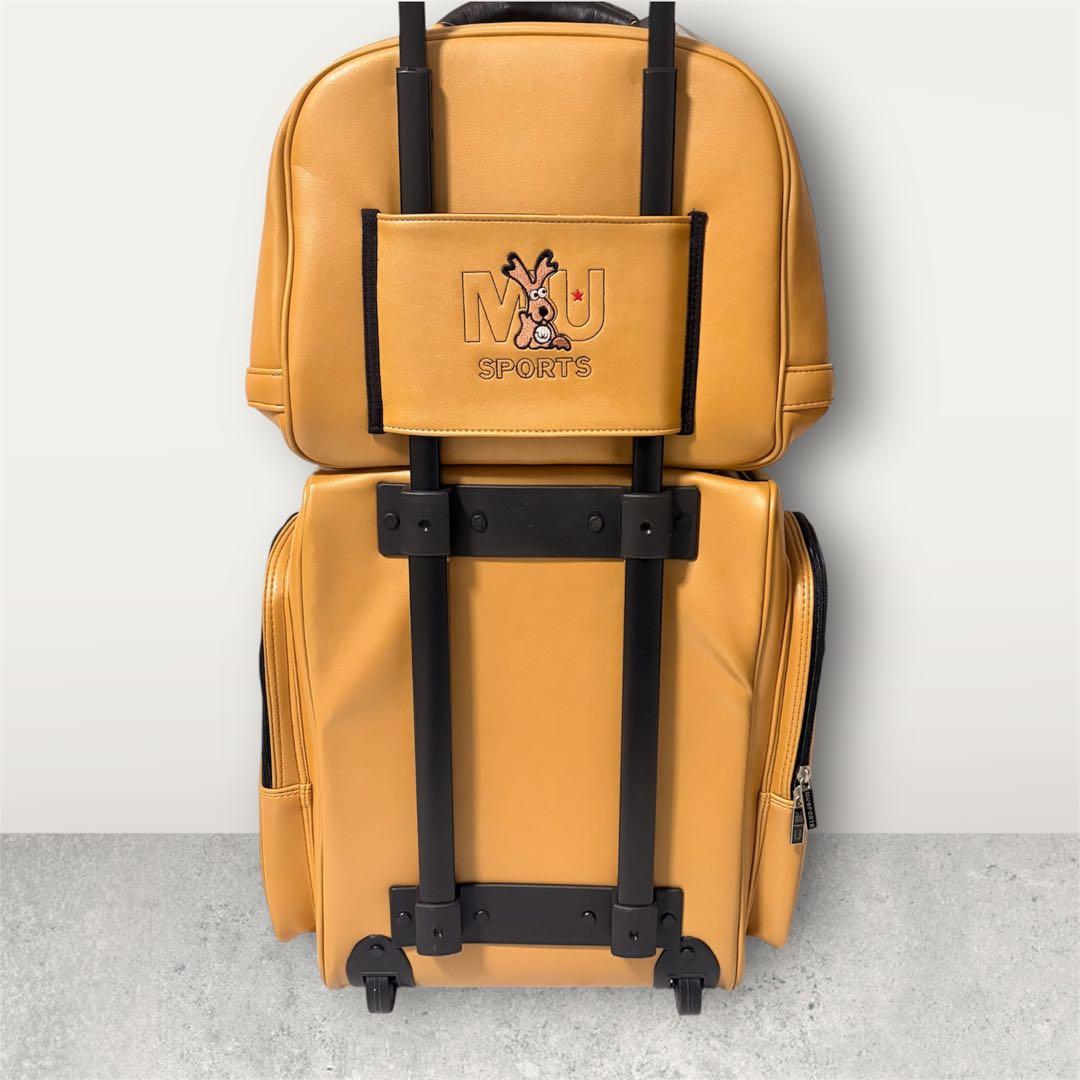 極美品✨M.Ｕ.sportsミエコウエサコゴルフ・キャデイバッグキャスター付き