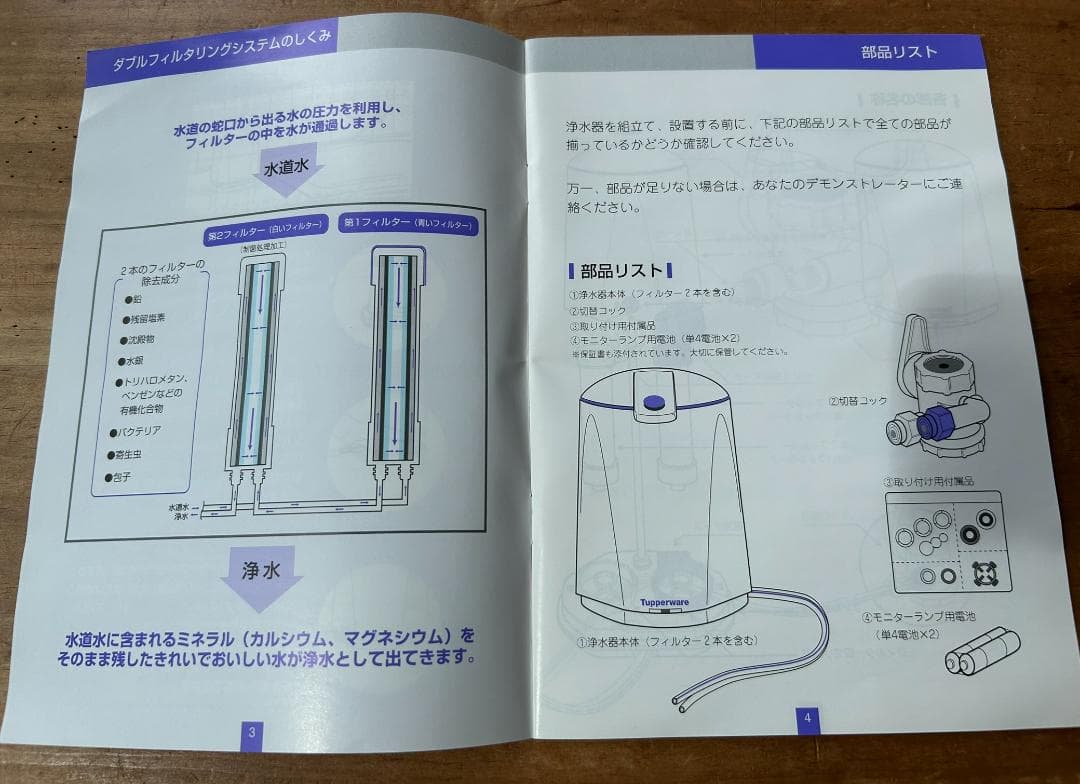 日本タッパーウエア　浄水器