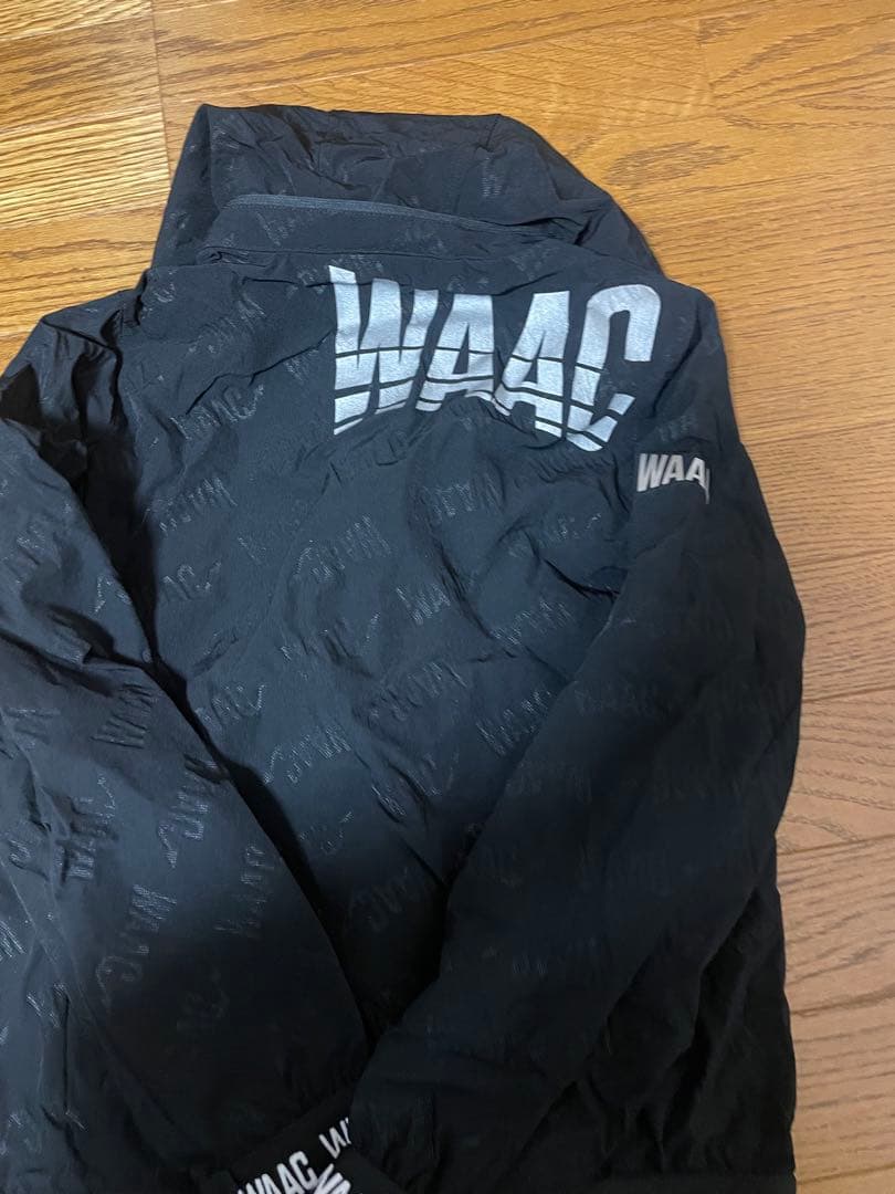 WAAC フード付きジャケット ブラック キャップ付き