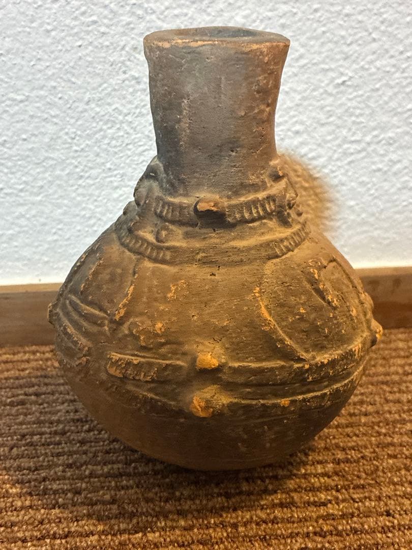 縄文土器　土偶紋様　十腰内遺跡　土器　土偶　骨董　アンティーク　発掘品　出土品