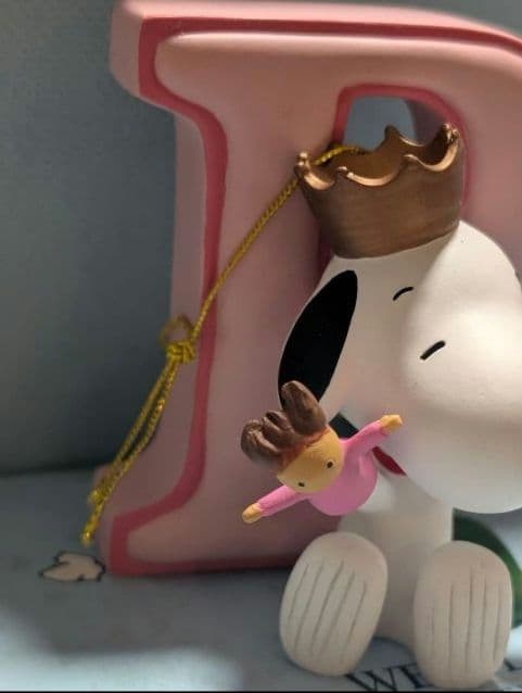 激レア！SNOOPY　アルファベットフィギュア（P）箱入未使用　レトロ　タグ付き