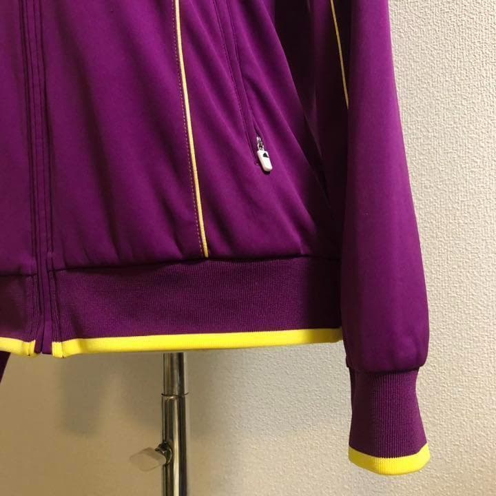 アディダスゴルフ ジップアップ 撥水 ジャケット パープル Lサイズ